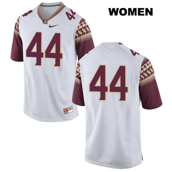 Women's NCAA Nike Florida State Seminoles #44 Grant Glennon College No Name White Stitched Authentic Football Jersey CGN4869FU